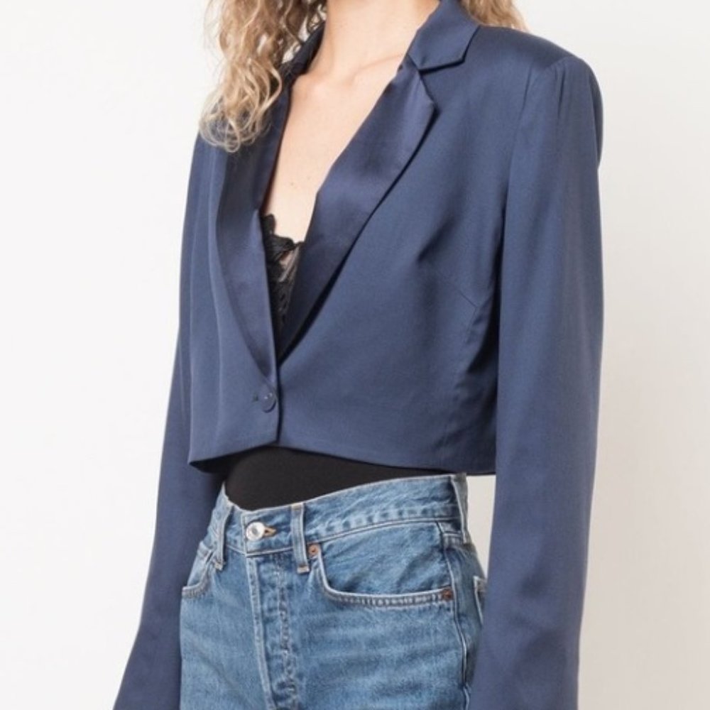 Fleur Du Mal Silk Blazer